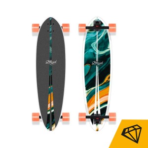 Longboard Long Island Teal 35" Pintail | Achat En Ligne | Jack'n Roll