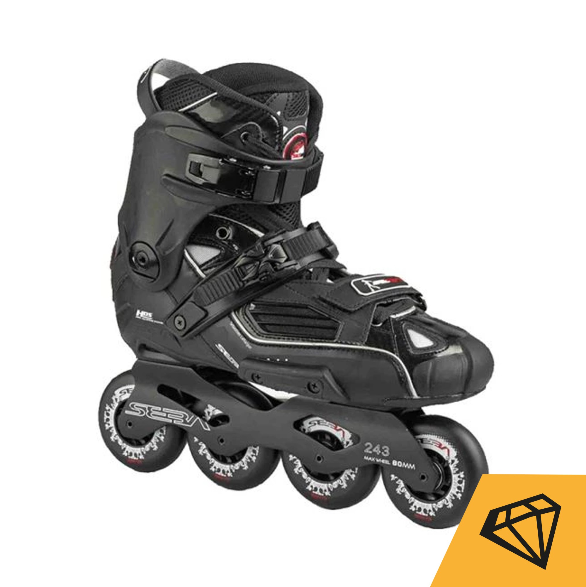 Rollers Seba High Light 80 Black | Achat En Ligne | Jack'n Roll