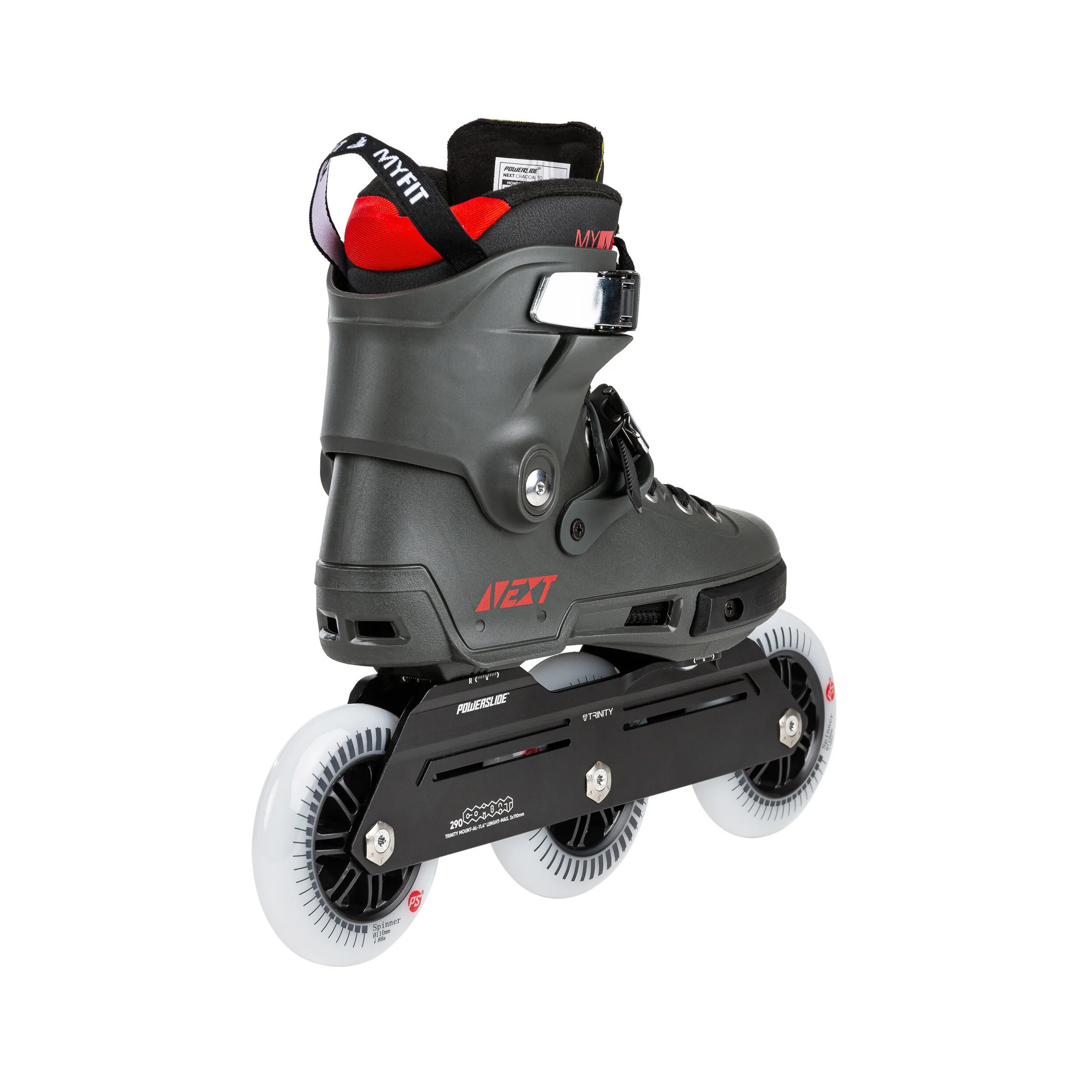 Rollers Powerslide Next Charcoal 110 | Roller Freeskate | Jack'nRoll