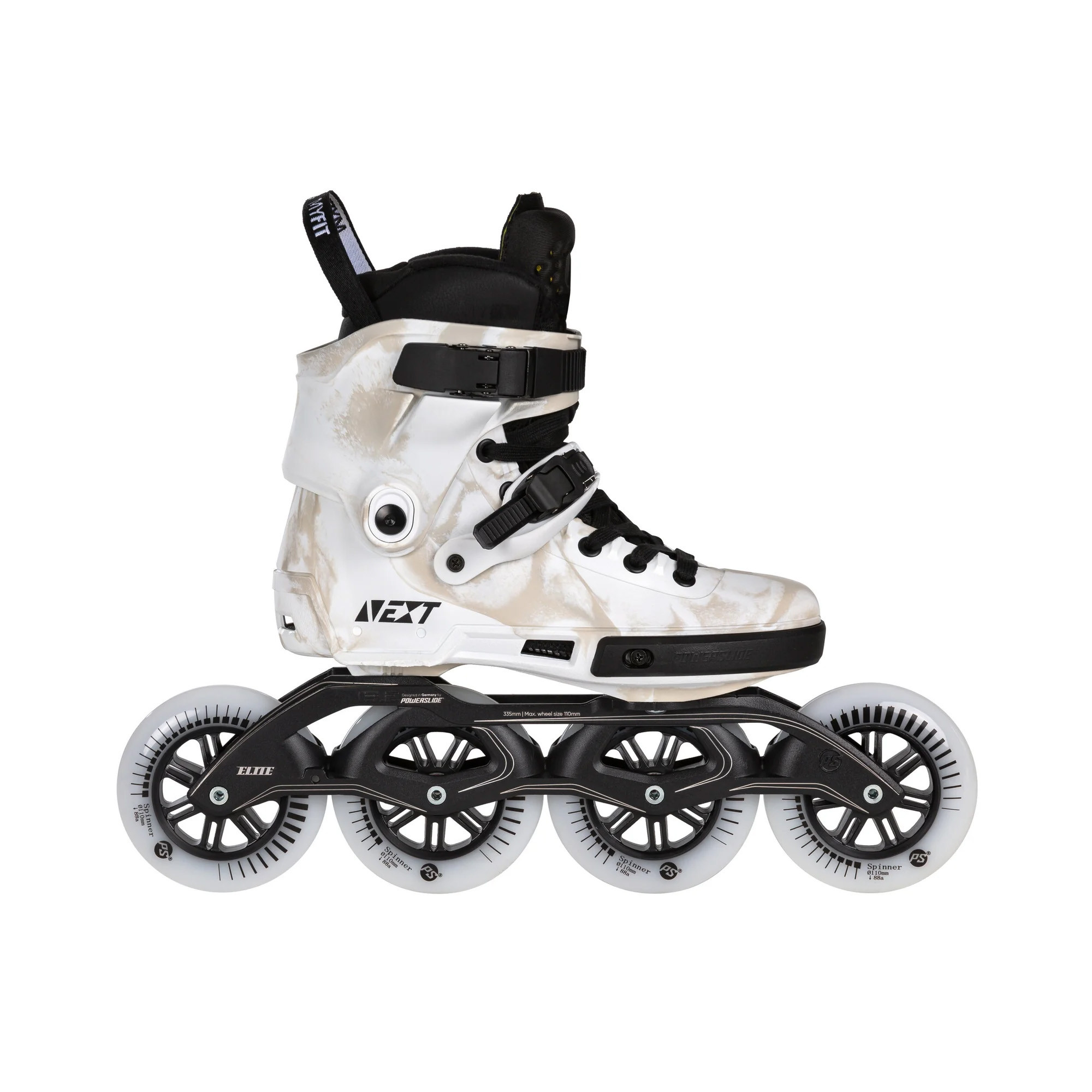 Rollers Freeskate Powerslide NEXT Marble White 110 | Jack'nRoll