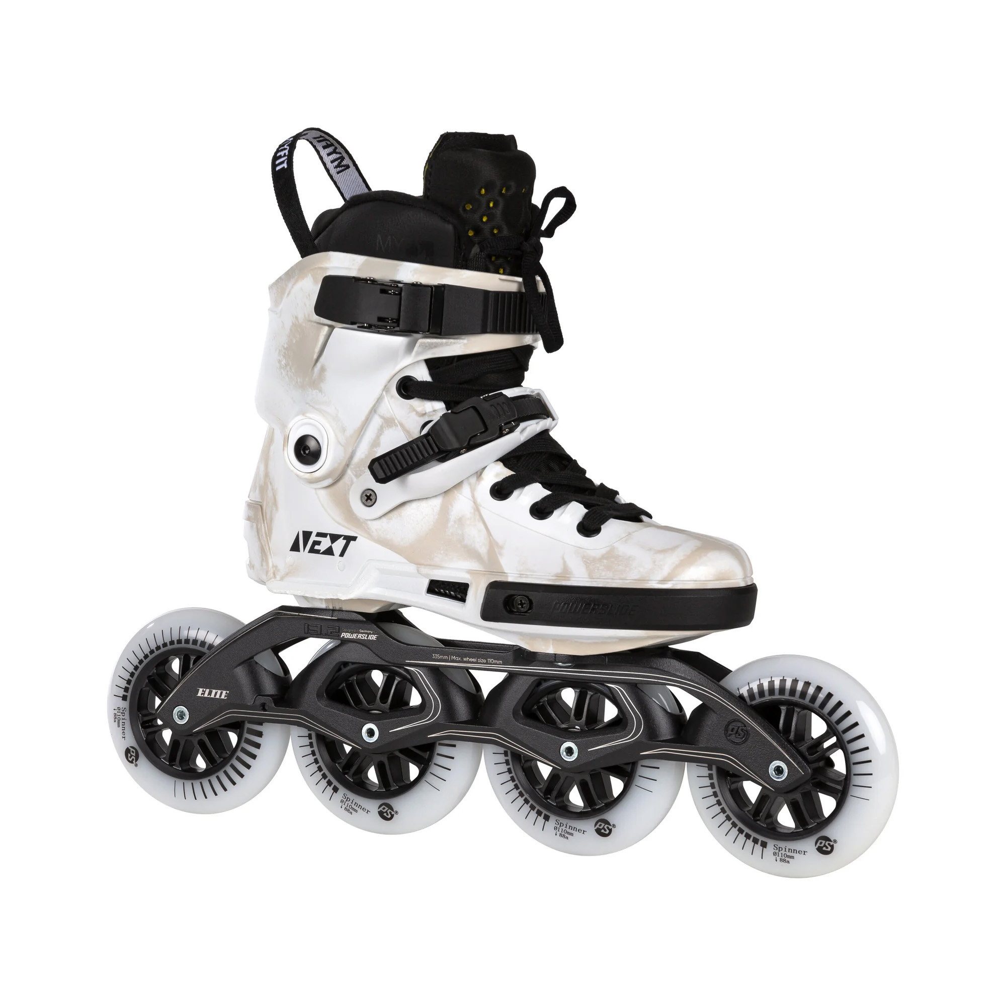Rollers Freeskate Powerslide NEXT Marble White 110 | Jack'nRoll