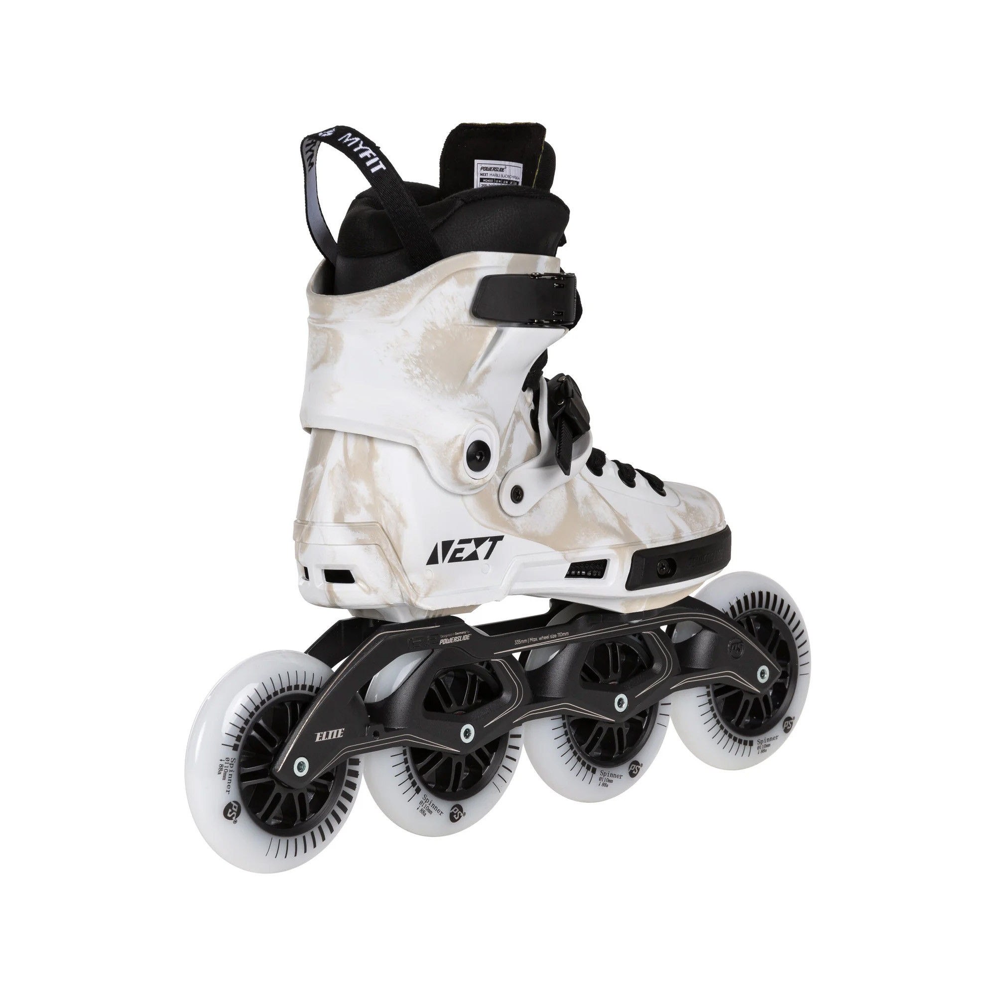 Rollers Freeskate Powerslide NEXT Marble White 110 | Jack'nRoll