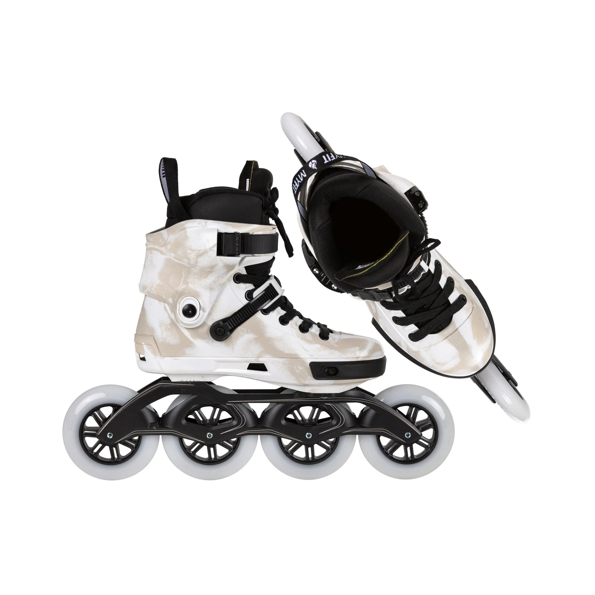 Rollers Freeskate Powerslide NEXT Marble White 110 | Jack'nRoll