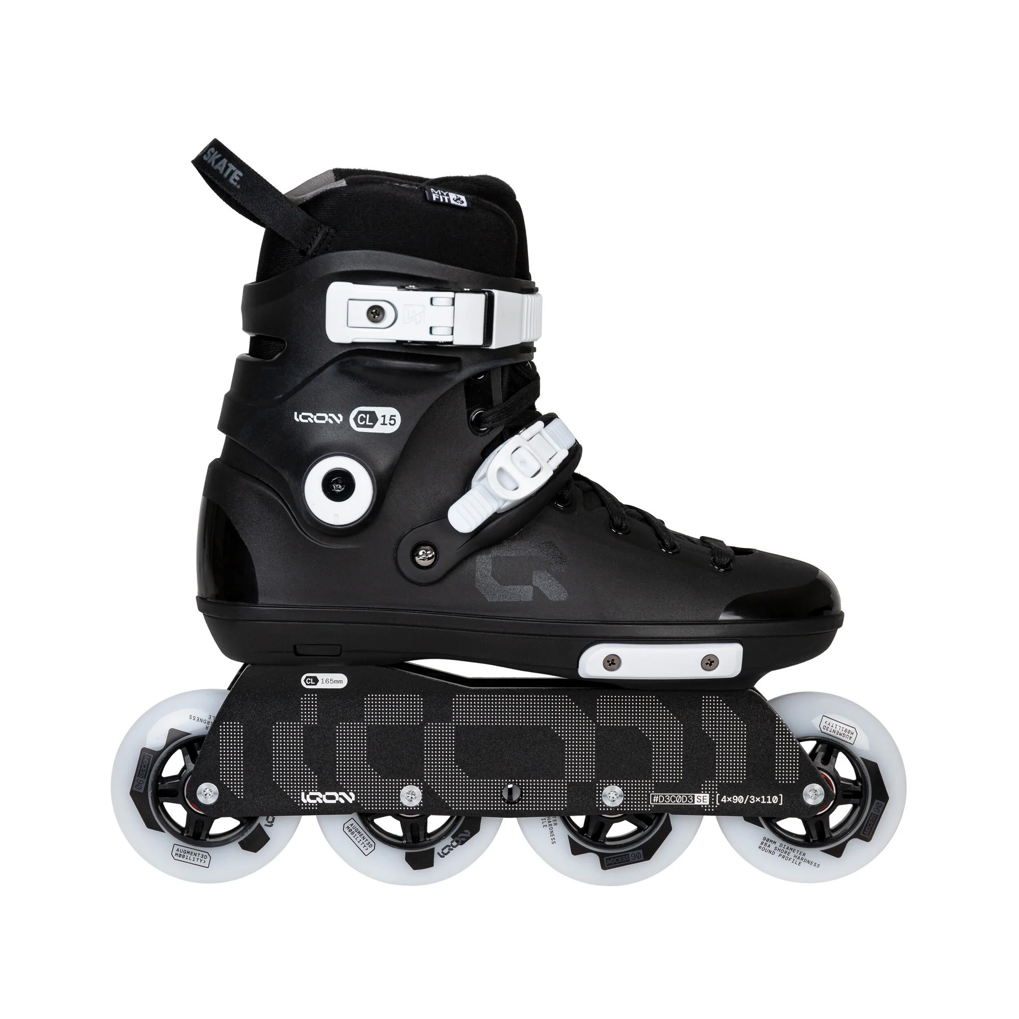 Rollers Iqon CL15 Black | Roller Freeskate Urban 4x90 | Jack'nRoll