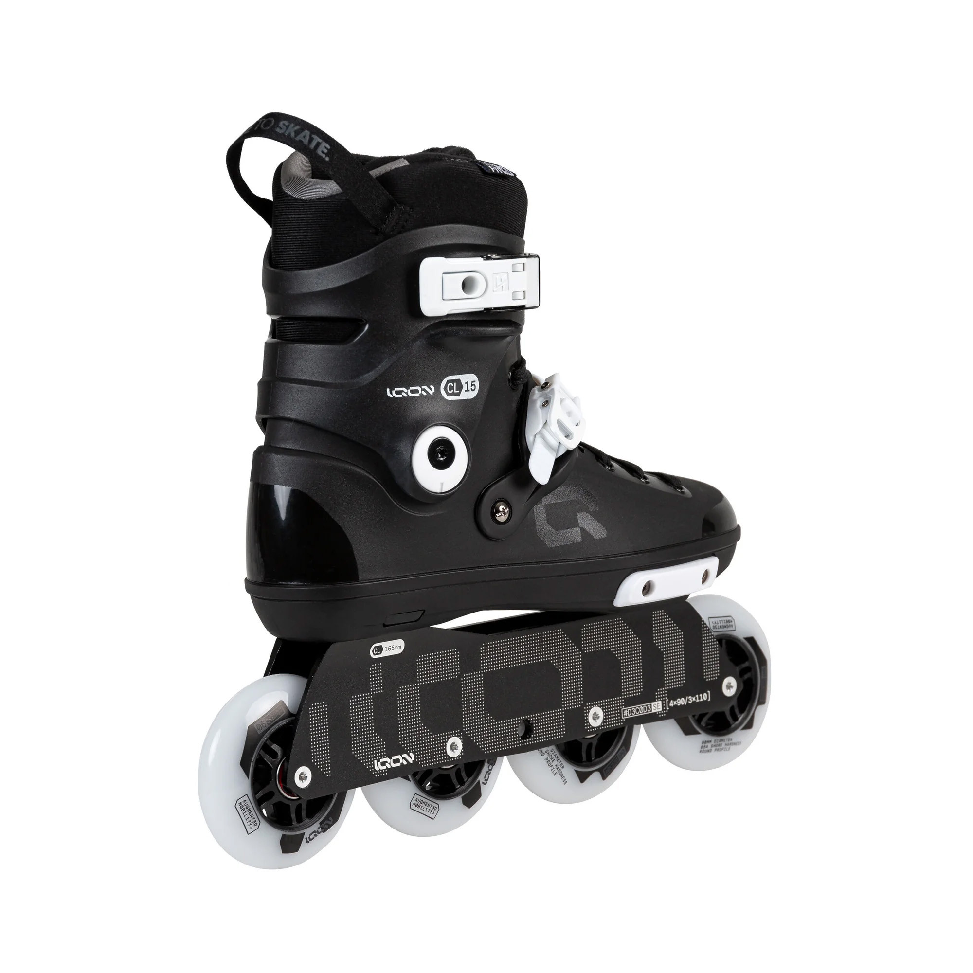 Rollers Iqon CL15 Black | Roller Freeskate Urban 4x90 | Jack'nRoll
