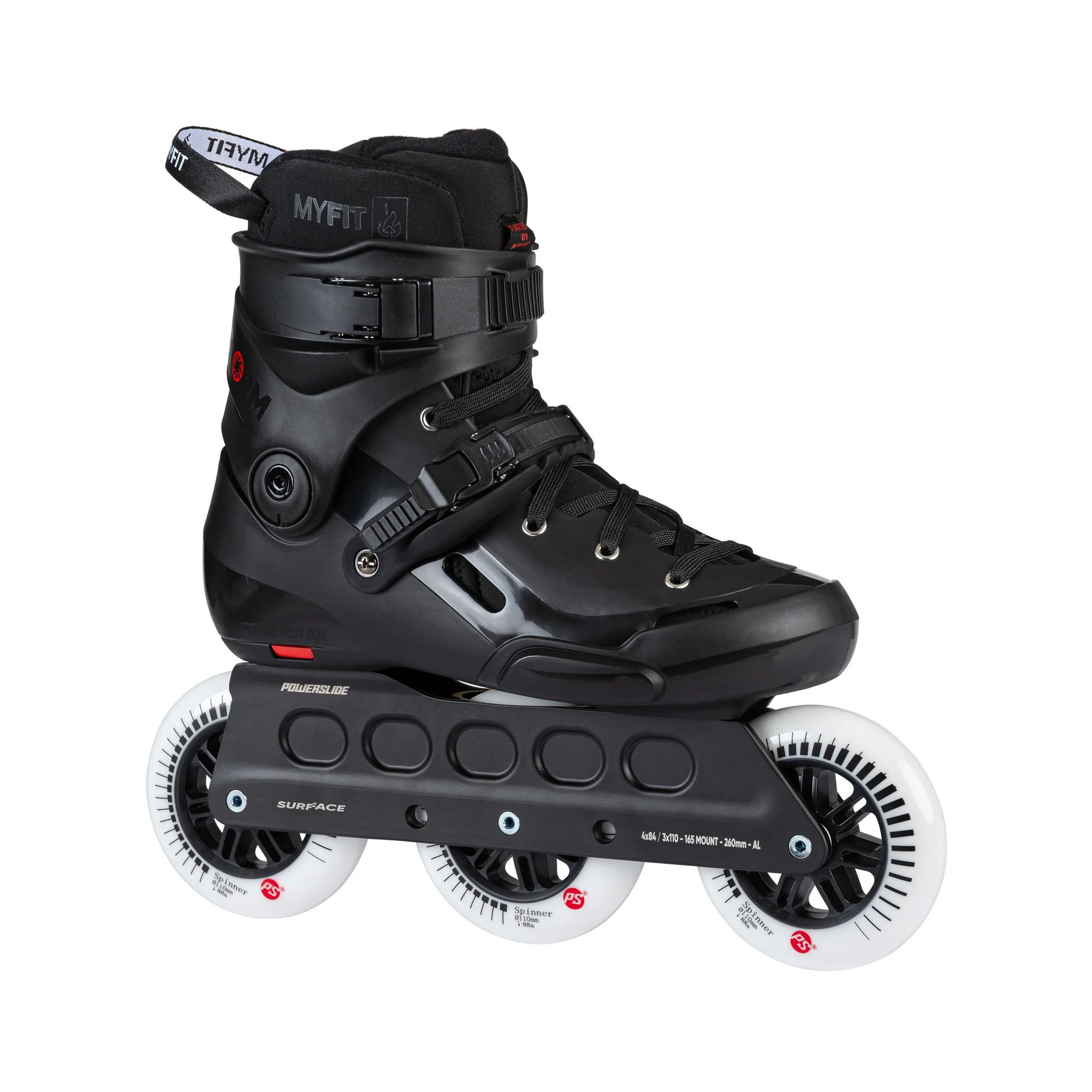 Rollers Freeskate Powerslide Storm Black 110 | Jack'nRoll