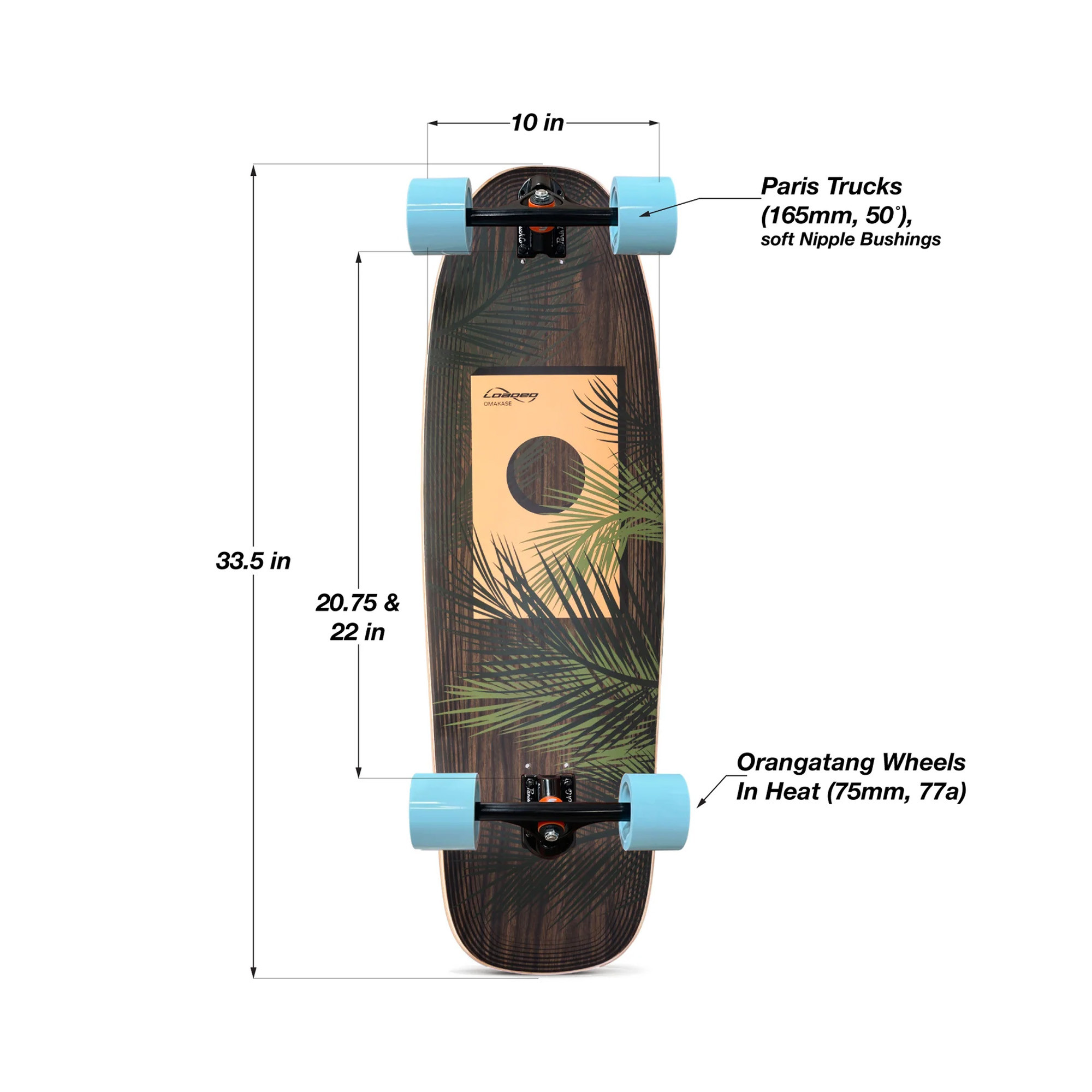 Longboard Loaded Omakase Grip N Rip | Achat En Ligne | Jack'nRoll