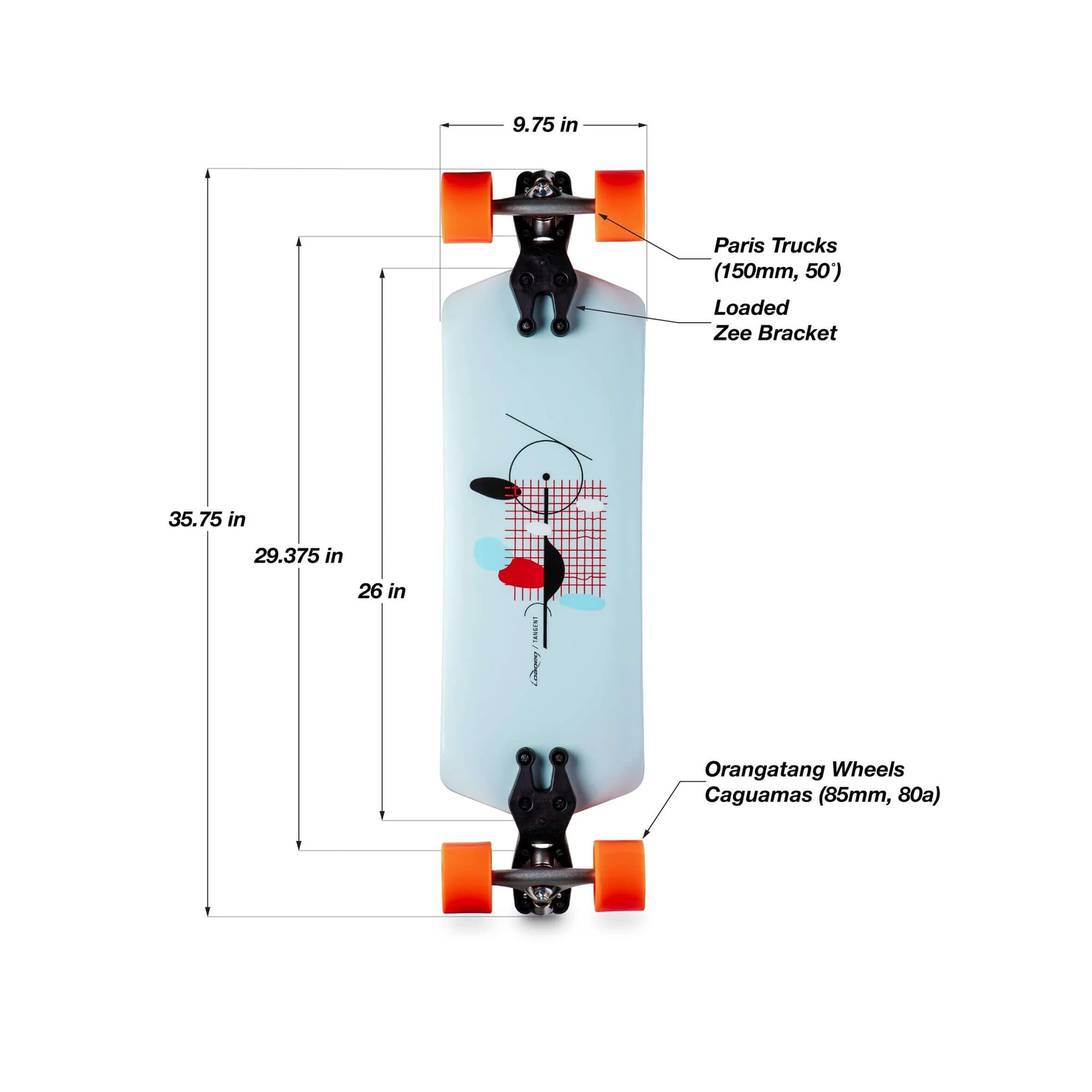 Longboard Loaded Tangent | Skate Longue distance | Jack'nRoll
