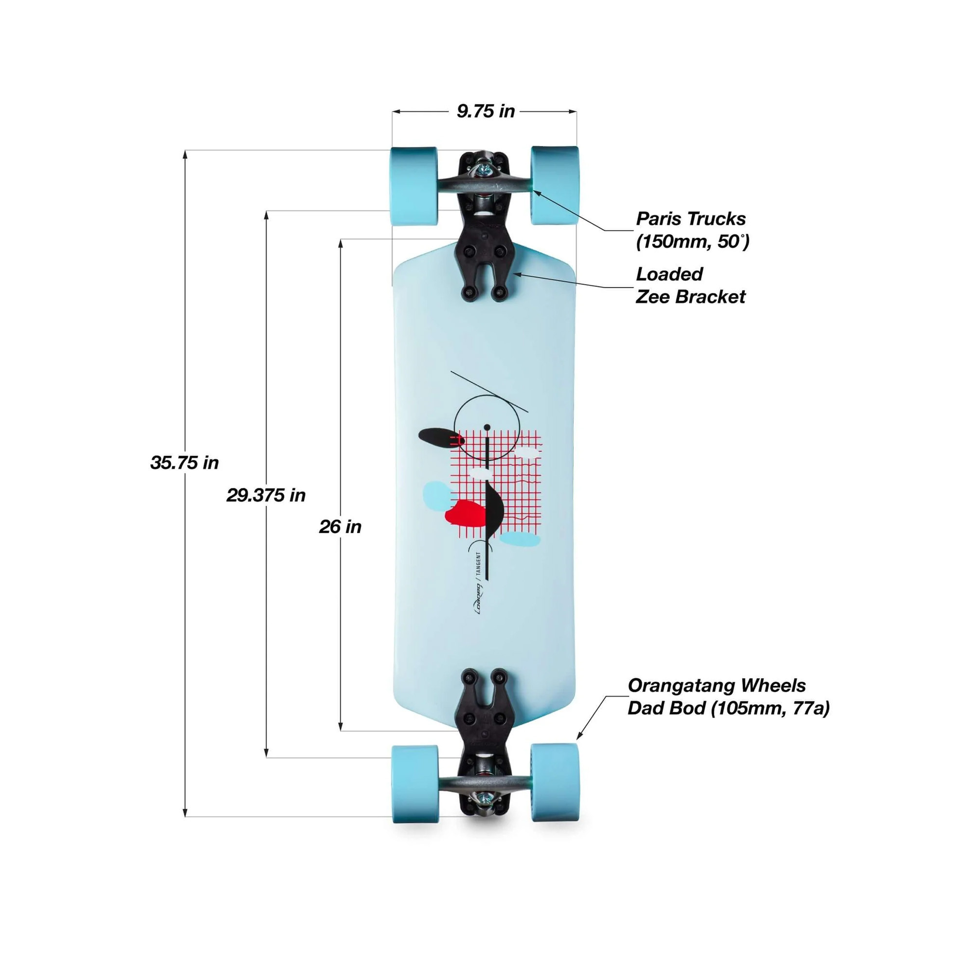Longboard Loaded Tangent | Skate Longue distance | Jack'nRoll