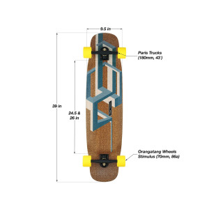 Longboard Loaded Basalt Tesseract | Freeride & Freestyle | Jack'nRoll