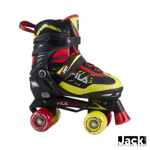 PATINS EVOLUTIFS FILA JOY - Noir / Rouge / Lime